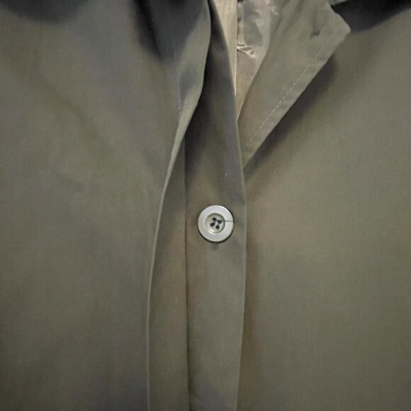 Cream & Rouge Classic Olive Green Winter Trench Coat - Picture 7 of 8